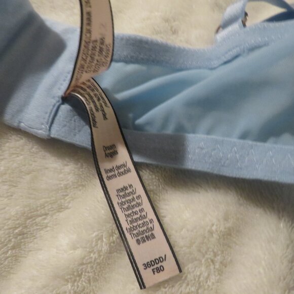 Victoria's Secret Dream Angels Lined Demi Blue Bra  36DDD - Picture 5 of 5